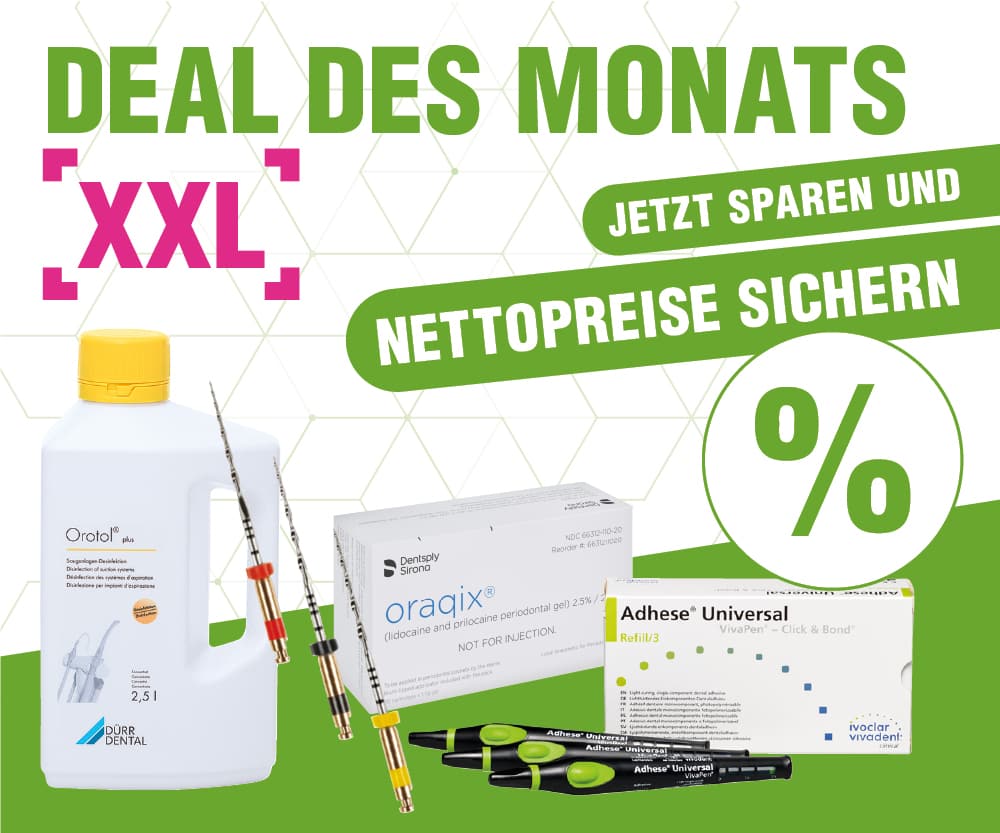 Deals: Angebot des Monats nutzen & mit Plandent sparen - Hier profitieren Zahnarztpraxen & Dentallabore von günstigen Netto-Preisen!