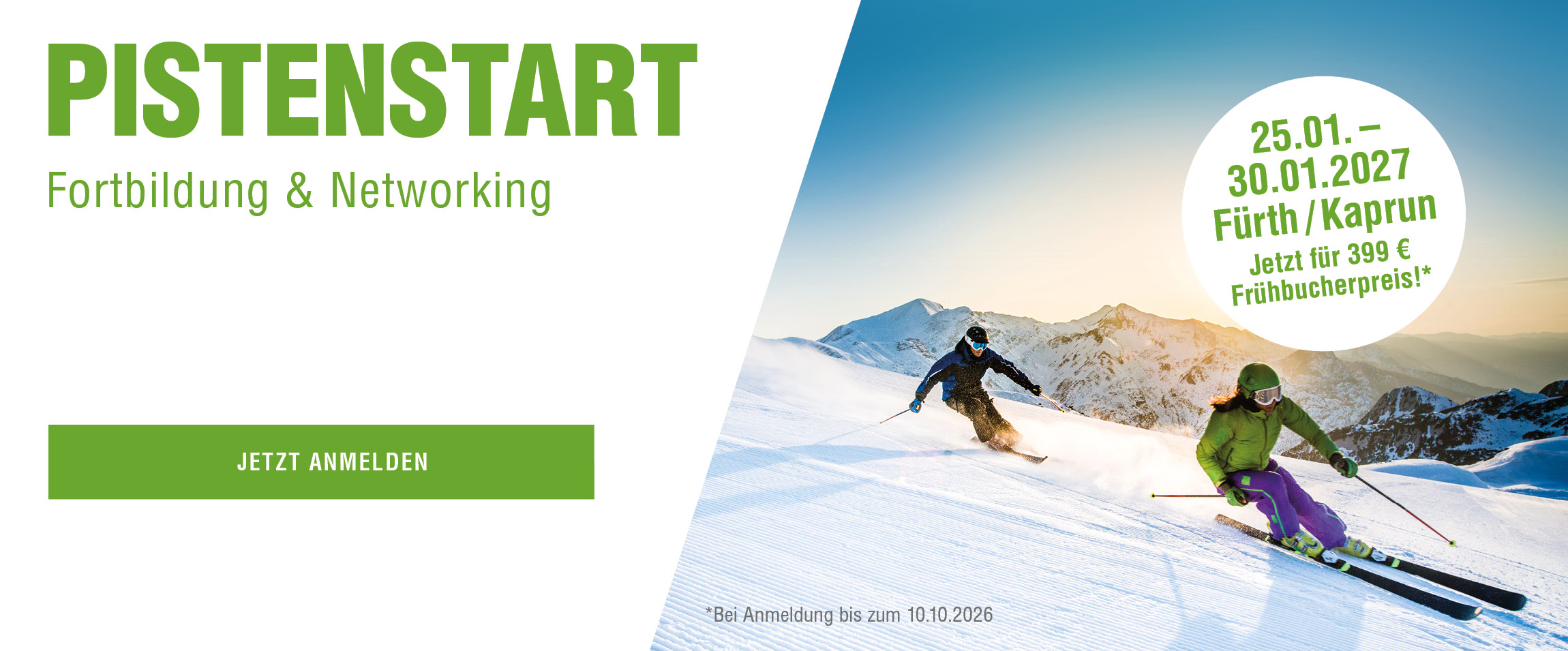 Pistenstart: Jetzt anmelden! Fürth/Kaprun