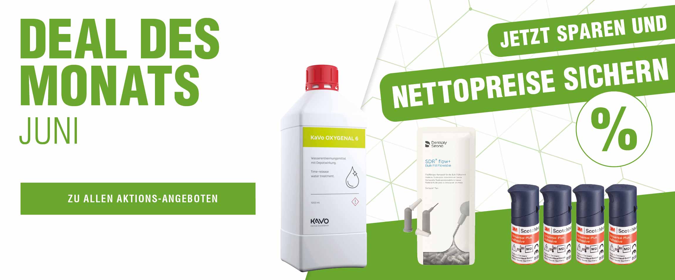 Angebote des Monats nutzen & mit Plandent sparen - Hier profitieren Zahnarztpraxen & Dentallabore von günstigen Netto-Preisen! 
