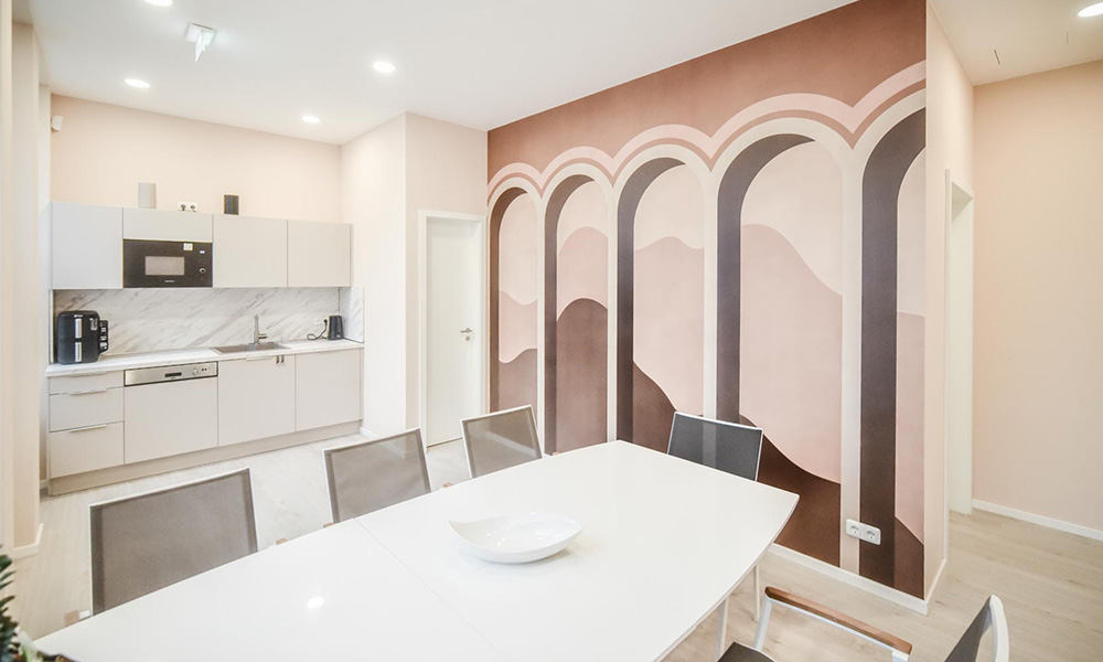 Personalraum der Zahnarztpraxis Layane Barge