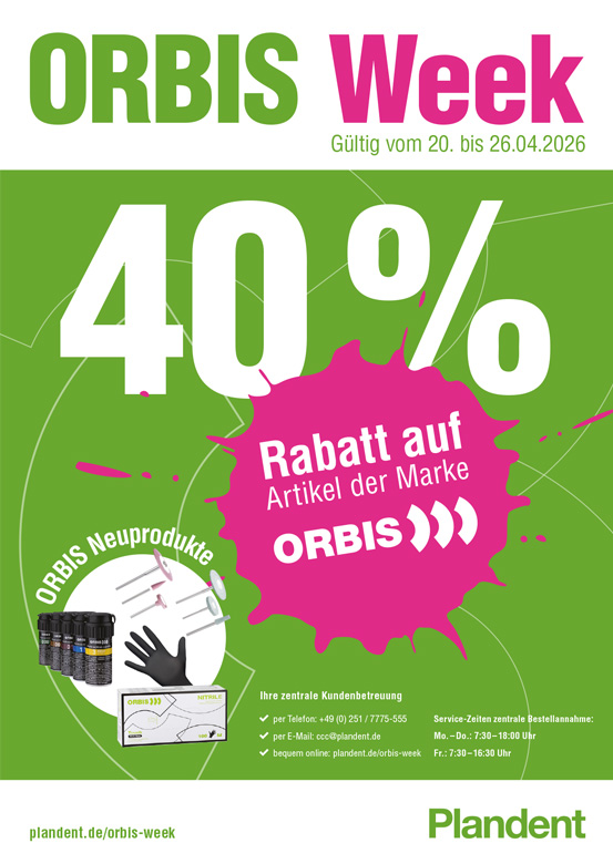 ORBIS Week - 40% Rabatt auf alle Artikel der Marke ORBIS