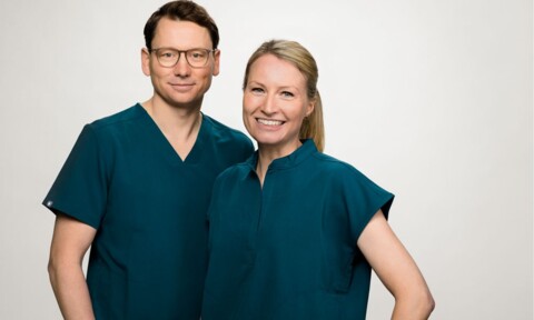 Die Inhaber des zahnmedizinischen Zentrums TIÄNE HUUS: Dr. Vera Röper & Dr. Henrik Röper