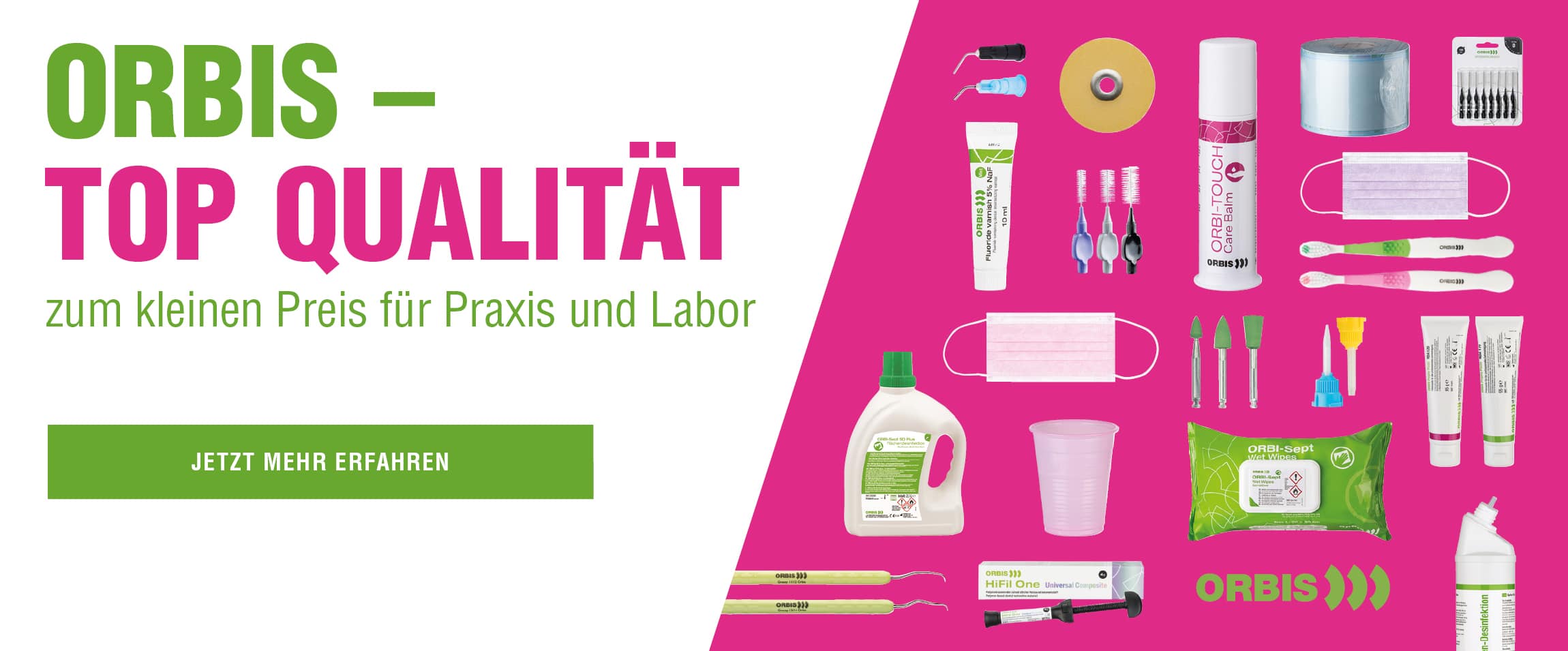ORBIS Dental – Praxisbedarf & Laborbedarf – ORBIS eine klare Sache für jede Zahnarztpraxis!