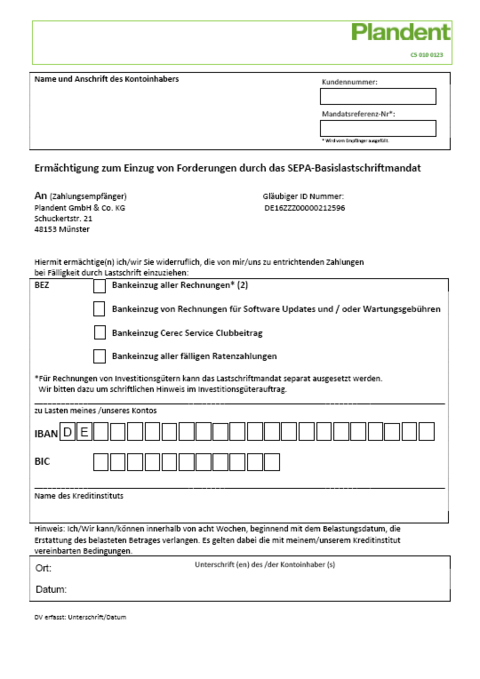 SEPA-Lastschriftmandat