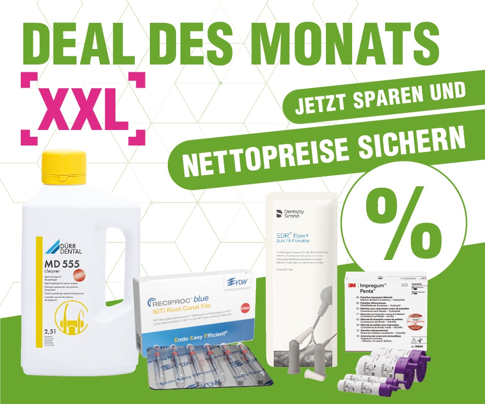 Deals: Angebot des Monats nutzen & mit Plandent sparen - Hier profitieren Zahnarztpraxen & Dentallabore von günstigen Netto-Preisen!